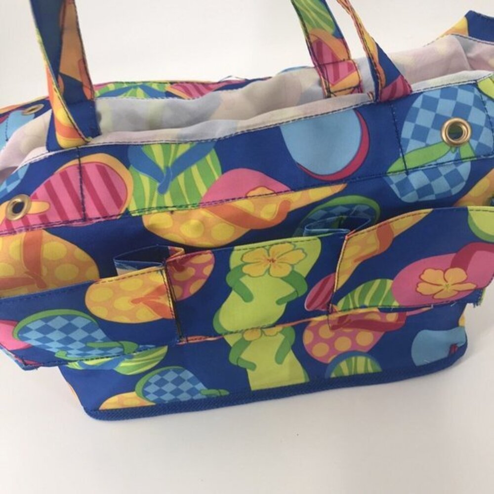 Water Proof XL Flip-Flop ￼Bag‎ Beach Tote 15x12x14 With outside pockets